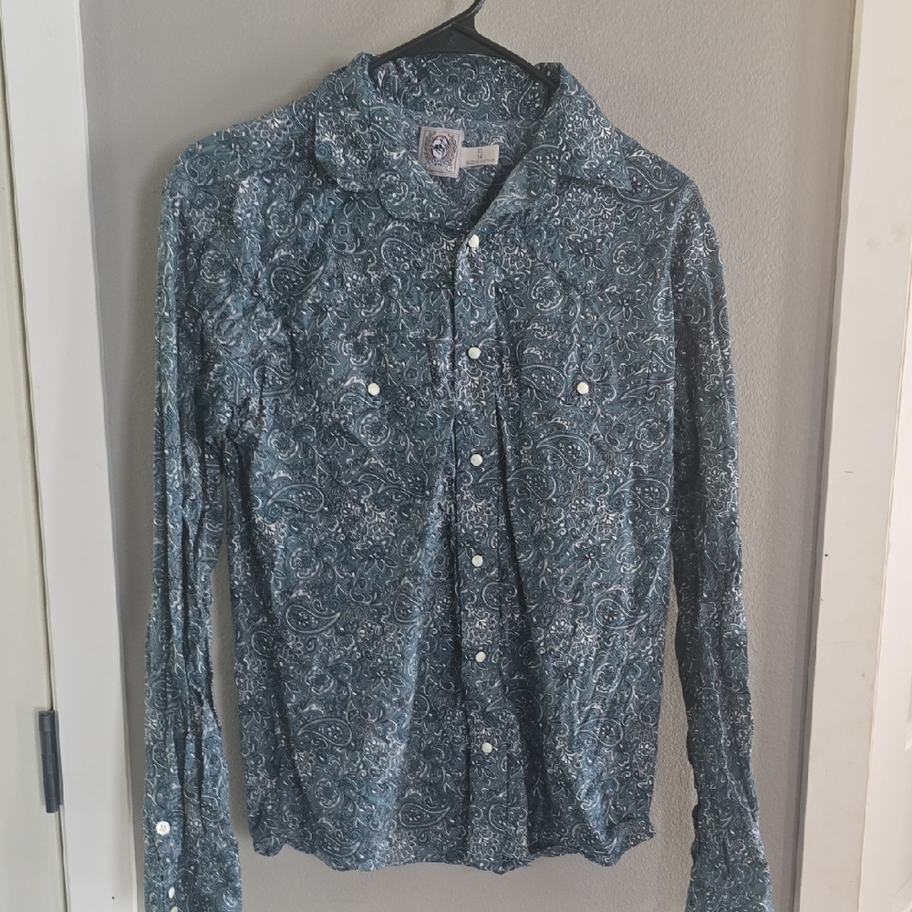 Cinch Blue Paisley Kids Shirt